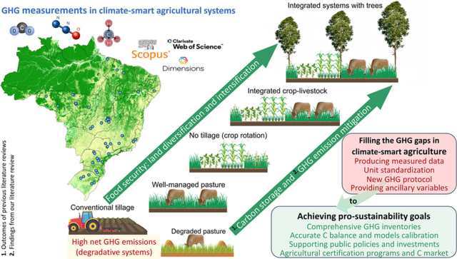 Sistemas agropecuários sustentáveis ajudam a reduzir as emissões de gases de efeito estufa