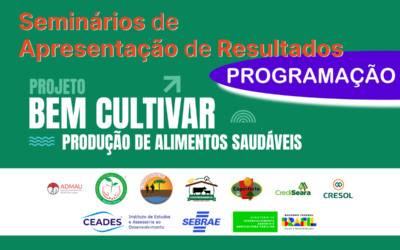 Programação dos Seminários de Resultados do projeto Bem Cultivar